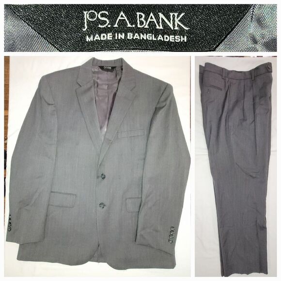 Jos. A. Bank Other - Jos. A. Bank Size 43 Regular / 37 Waist Gray Men's 2 Piece Suit Jacket & Pants